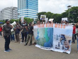 Demo di depan DPR RI, Front Mahasiswa Papua tolak rencana tambang Blok Wabu