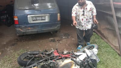 Polisi masih selidiki kasus terbakarnya motor di garasi Kantor LBH Papua