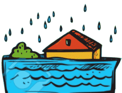 Air pasang hancurkan rumah nelayan di Kotawaringin Timur