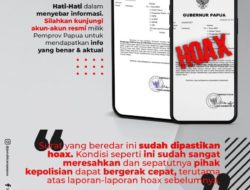 Surat  imbauan Gubernur Papua kepada TPNB dan TPM-OPM dinyatakan  hoaks