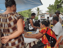 Pemilu di PNG, perempuan paruh baya menangis, namanya tidak terdaftar
