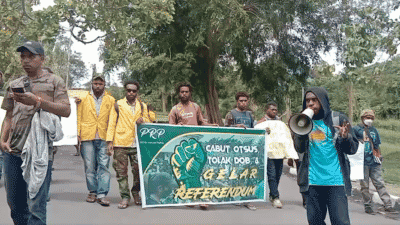 Mahasiswa Uncen Ikuti Demonstrasi Petisi Rakyat Papua