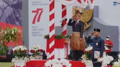 Memimpin HUT ke-77 RI di Tembagapura, Bahlil optimis perekonomian Indonesia terus bangkit