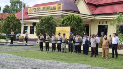 Polres Jayawijaya apel gelar pasukan Operasi Keselamatan Cartenz 2023