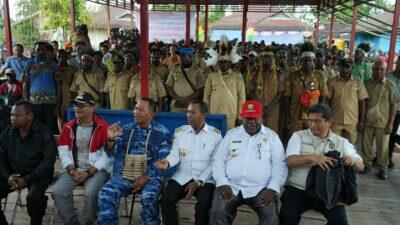 Pj Bupati Mappi dampingi Pj Gubernur Papua Selatan kunker ke Distrik Suator Kabupaten Asmat