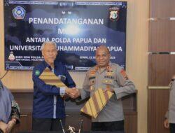 Polda Papua teken perjanjian kerja sama dengan Universitas Muhammadiyah Papua