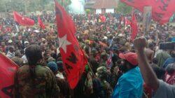 Ribuan rakyat Papua sambut Viktor Yeimo di panggung budaya Ekspo Waena, Kota Jayapura