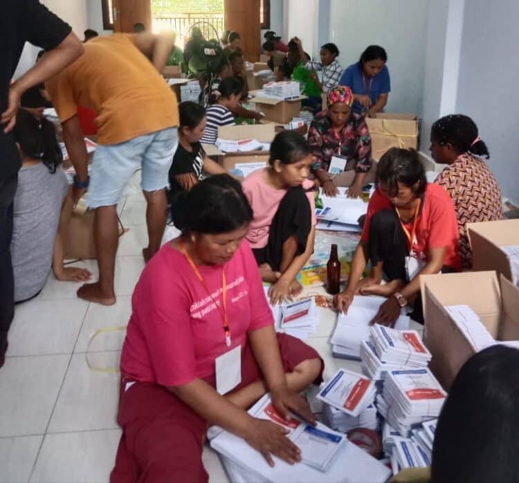 KPU Jayapura pastikan sisa dana Hibah Rp15 Miliar untuk Pilkada akan cair September 1 kertas suara