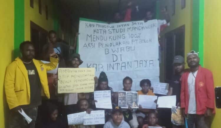 Mahasiswa Pegunungan Tengah di Manokwari nilai penambangan Blok Wabu bisa musnahkan OAP 1 Aksi Tolak Blok Wabu