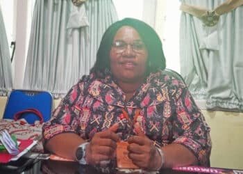 Kepala Bidang Peternakan dan Kesehatan Hewan Dinas Peternakan dan Kesehatan Hewan Provinsi Papua, Irene Pagawak. - Jubi/CR - 10