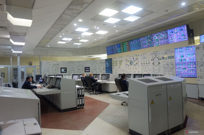 Salah satu reaktor nuklir yang beroperasi di PLTN Kalininskaya, yang dikunjungi pewarta Indonesia dalam rangkaian peliputan pameran dan forum industri nuklir global ATOMEXPO 2024 di Rusia, pada Jumat (29/4/2024). Antara/Yashinta Difa 