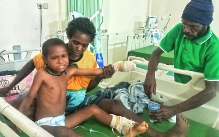 RSUD Nabire segera bersihkan luka tembak anak Nepina Duwitau 1 RSUD Nabire