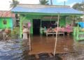 Rumah warga Kurik yang terendam air - JUBI/EMANUEL