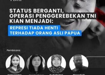 Diskusi yang di adakan PBHI Nasional, mengenai perubahan strategi pendekatan di Papua oleh pemerintah pusat, meningkatkan kasus pelanggaran HAM, Rabu (15/5/2024). - Dok: PBHI Masuk