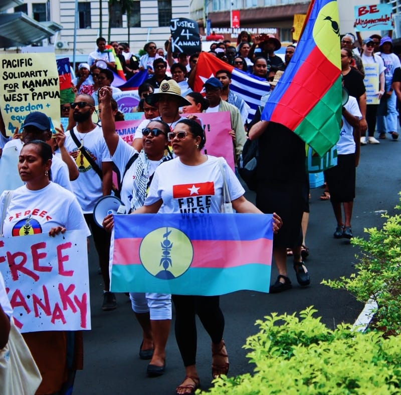 Koalisi LSM HAM di Fiji gelar pawai untuk kemerdekaan Kanaky dan Papua Barat 2 Demo dukung perjuangan rakyat Kanaky di Kaledonia Baru dan Rakyat Papua Barat di Papua, Jumat (12/7/2024) – Jubi/fijivillage.com