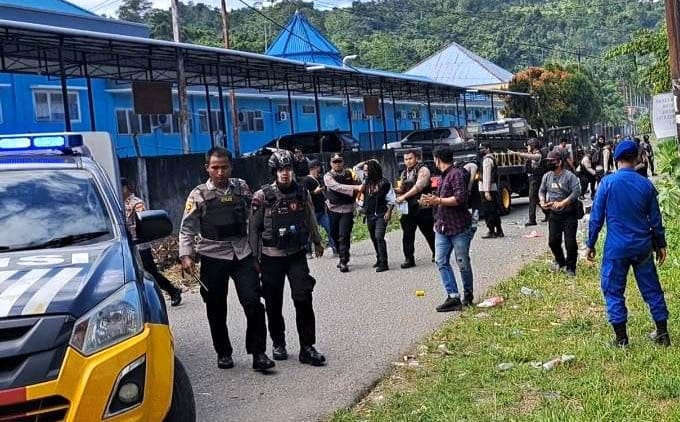 95 peserta aksi KNPB ditangkap Polres Nabire, satu lagi ditembak di punggung 2 Nabire