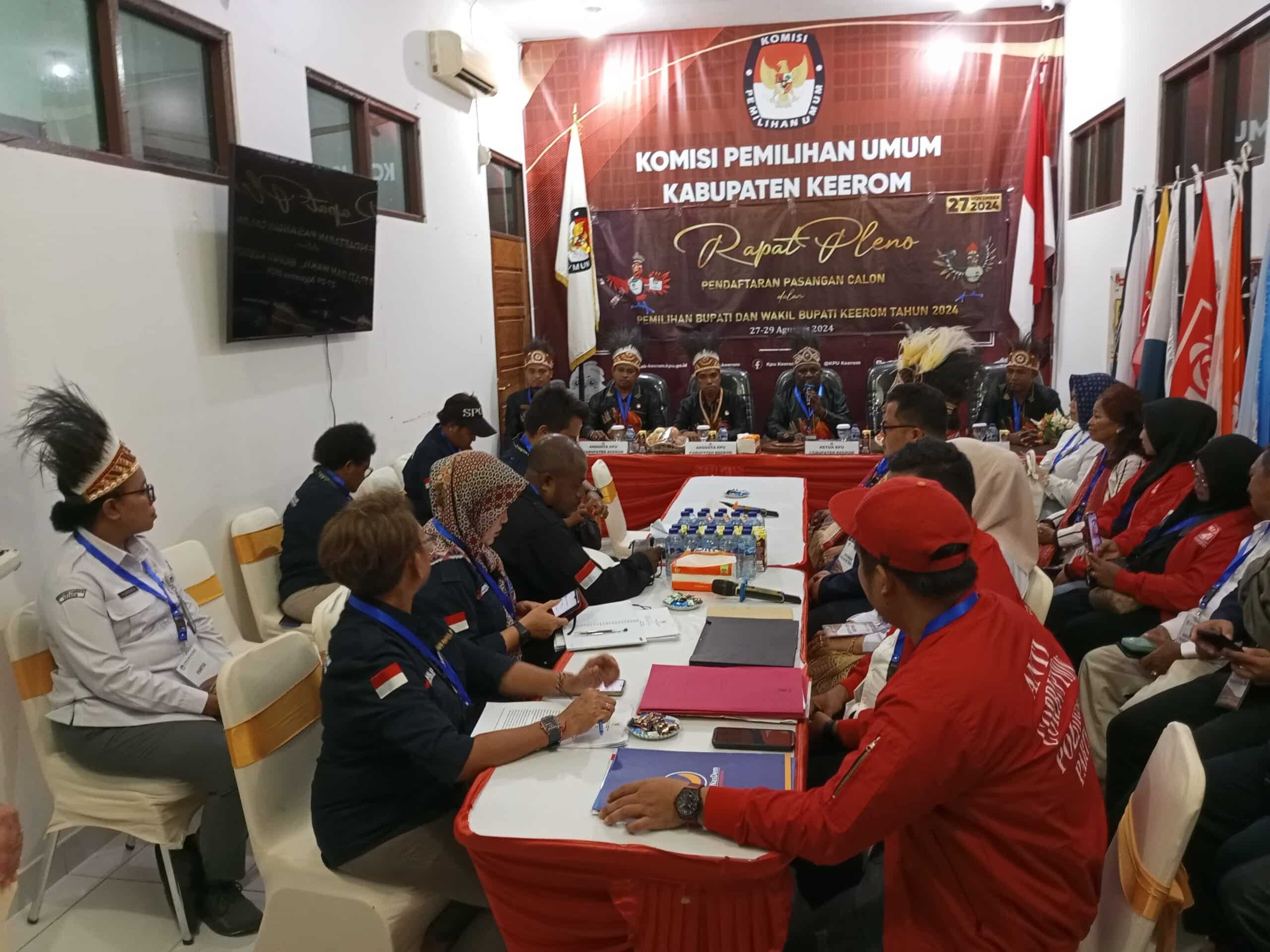 Pendaftaran di KPU Keerom