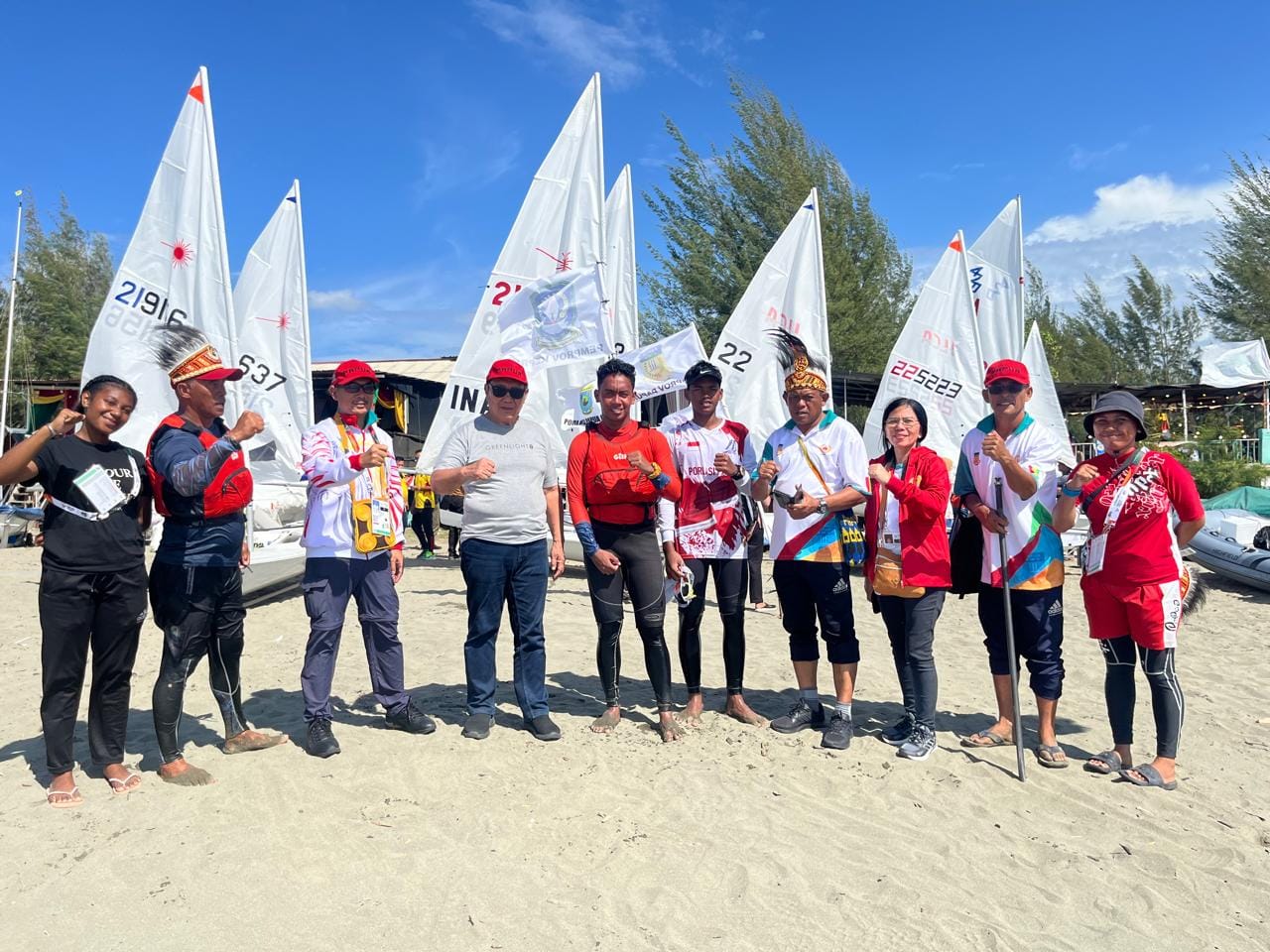 Tim Layar PON Papua, Kontingen PON Papua, PON XXI Aceh - Sumatera Utara