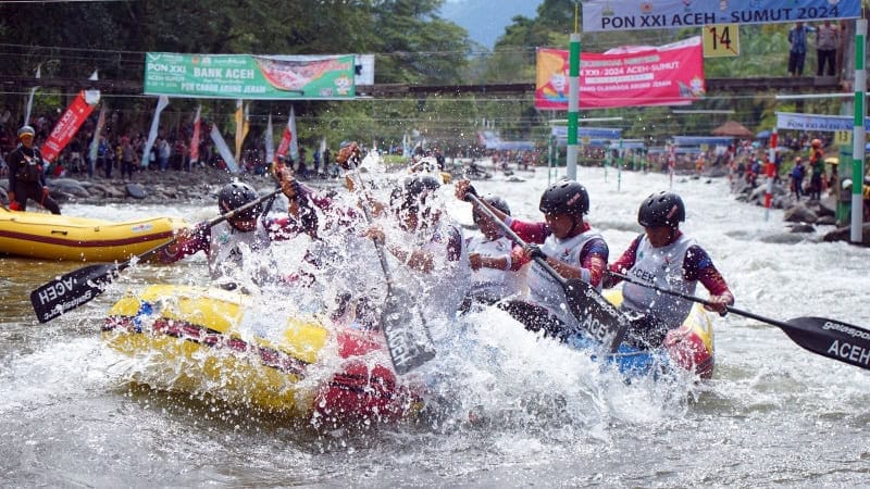 Panitia Pengawas dan Pengarah (Panwasrah) Komite Olahraga Nasional Indonesia (KONI) Pusat, Irfan Bachtiar menilai penyelenggaraan perlombaan arung jeram pada PON XXI Aceh-Sumut 2024, di Aceh Tenggara memiliki kesiapan yang terbaik. - IST