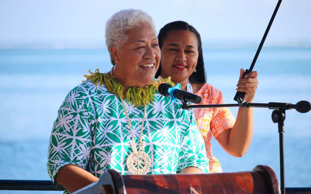 Perdana Menteri Samoa Fiamē Naomi Mataʻafa saat pembukaan forum CHOGM untuk masyarakat, perempuan, dan pemuda pada Senin, 21 Oktober- Jubi/rnz.com