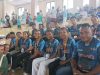 Tim kontingen Inkado Mambiri Wondiboi Teluk Wondama, Papua Barat, berfoto bersama dalam acara Uncen Open Karate Tournament Piala Rektor ke-8 di Auditorium Uncen, Jayapura, Papua, Jumat (1/11/2024). - Jubi/Fitri Ramadhani