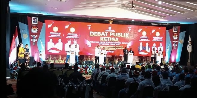 debat paslon KPU Jayawijaya