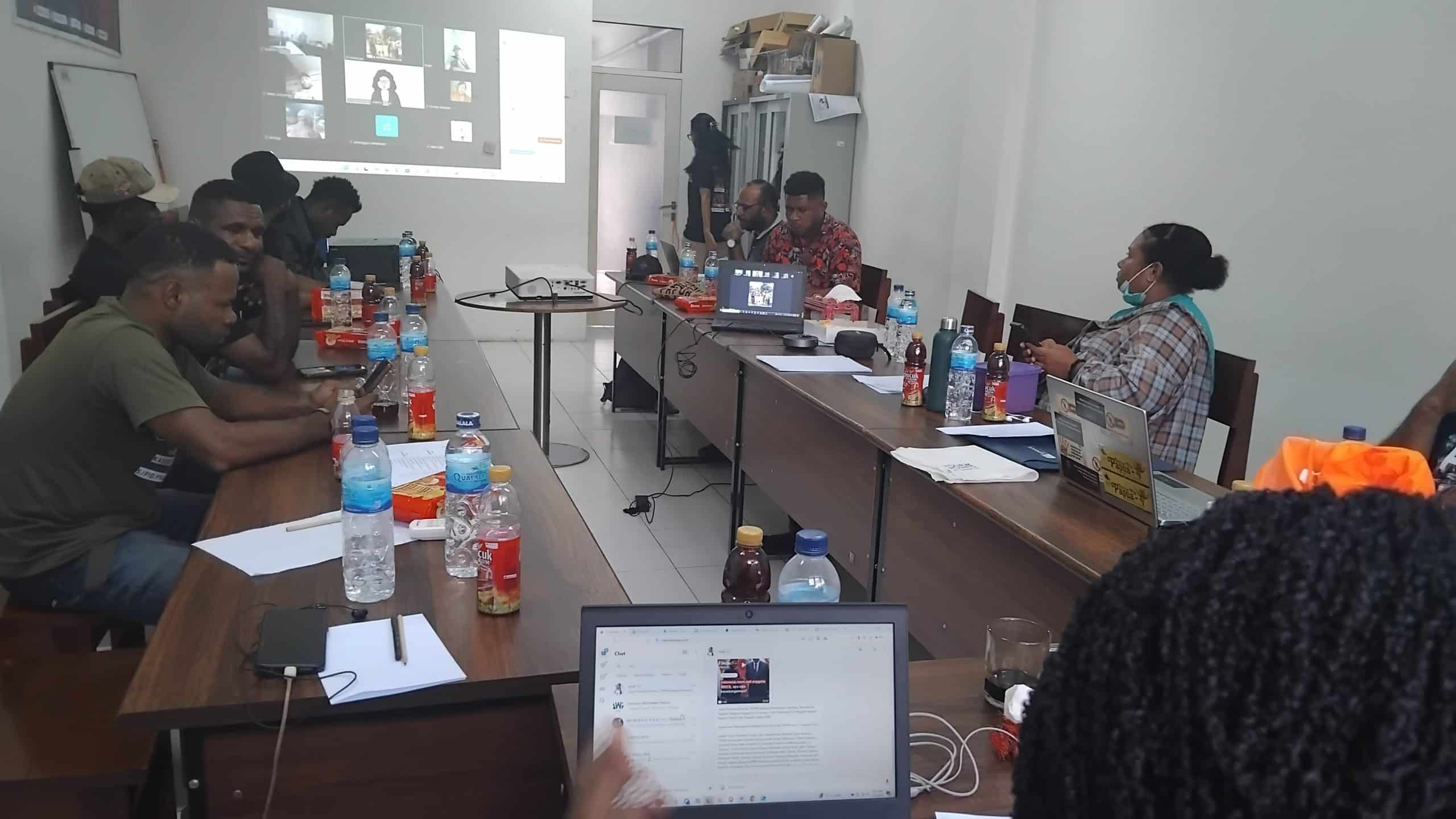 Suasana rapat evaluasi tahunan AWP di Kota Jayapura, Papua pada Jumat (17/1/2025).- Jubi/Larius Kogoya.