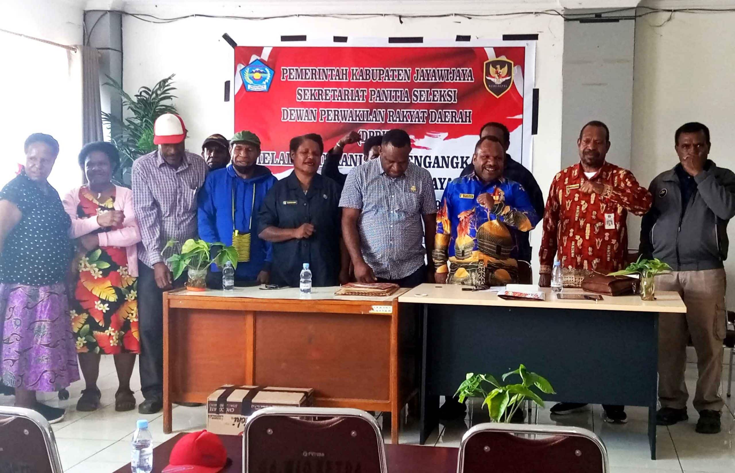 Pansel terima 158 calon anggota DPRK Jayawijaya Mekanisme Pengangkatan 1 Pansel Jayawijaya