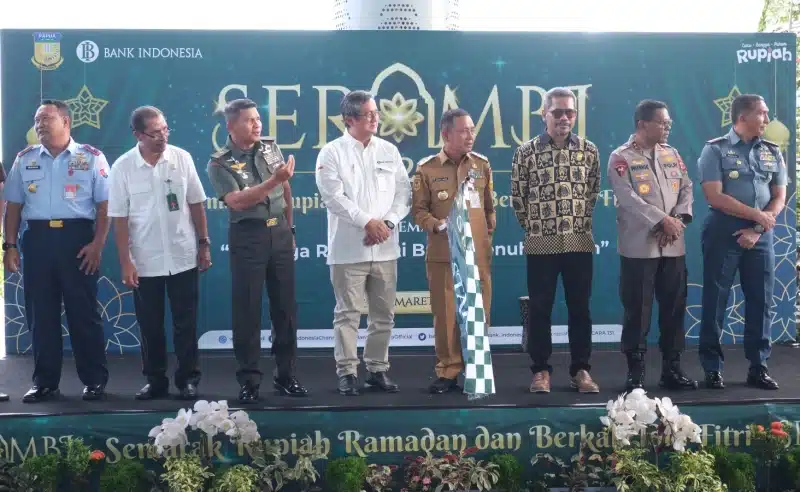 Direktur BI Papua, Faturachman mengatakan, Kick-off SERAMBI 2025 dilakukan oleh Pj. Gubernur Papua, Mayjen TNI (Purn). Ramses Limbong, di kantor gubernur pada 3 Maret 2025 dan dihadiri oleh unsur Forkopimda Provinsi, perbankan, dan instansi vertikal. - IST