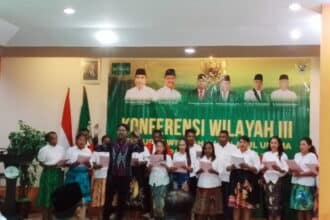 Pemuda Gereja ramaikan Konferwil III PWNU Papua Barat dengan Mars NU