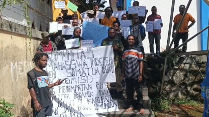 Mahasiswa Intan Jaya tolak rencana pembangunan pos militer di sejumlah distrik