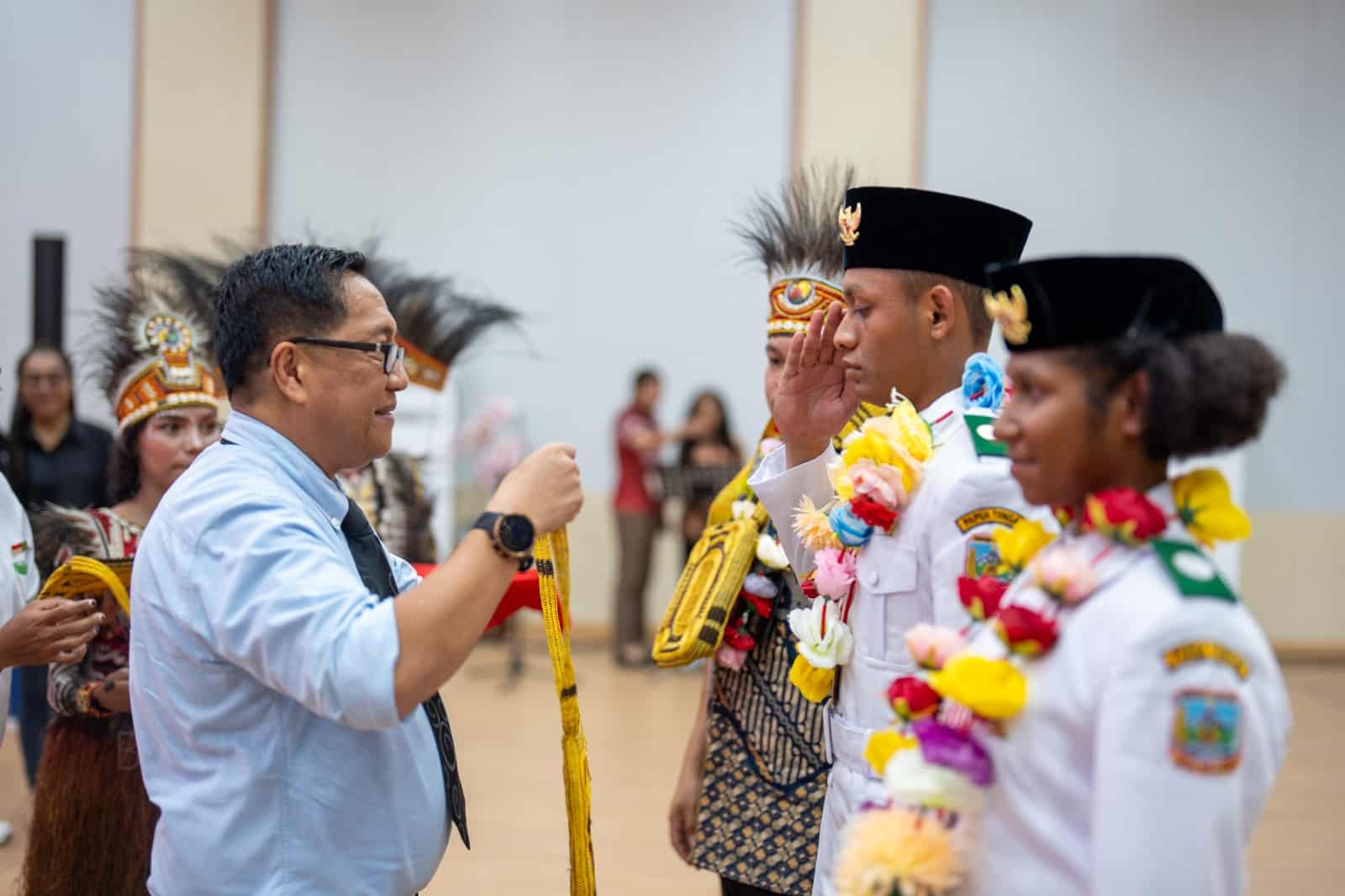 Pemprov Papua Tengah sambut hangat Kepulangan Paskibraka dari Istana Negara 1 Paskibraka