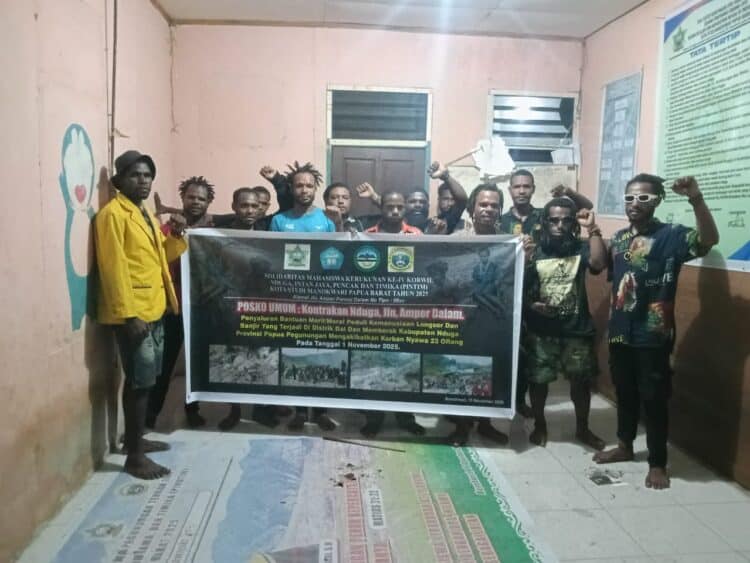 Mahasiswa di Manokwari buka posko untuk korban bencana alam di Nduga 1 Posko