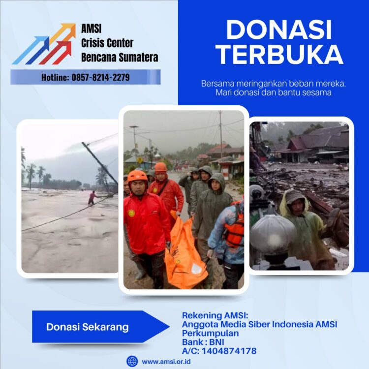 Asosiasi Media Siber Indonesia (AMSI) Mendesak Pemerintah Bergerak Cepat Tangani Korban Bencana Banjir Besar Sumatera 1 WhatsApp Image 2025 12 02 at 08.32.22