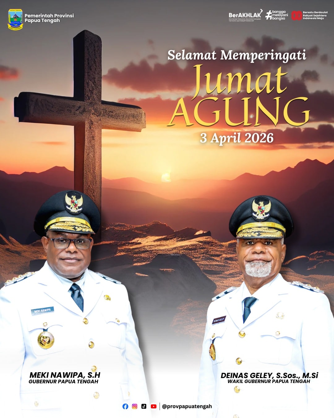 Jumat Agung Pemprov Papua Tengah