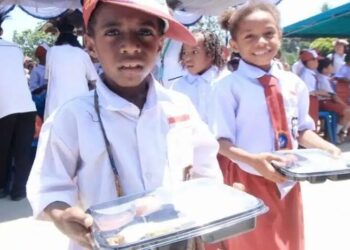Illustration of Free Nutritious Meal Program (MBG) for primary school students in Jayapura – Courtesy of Jubi