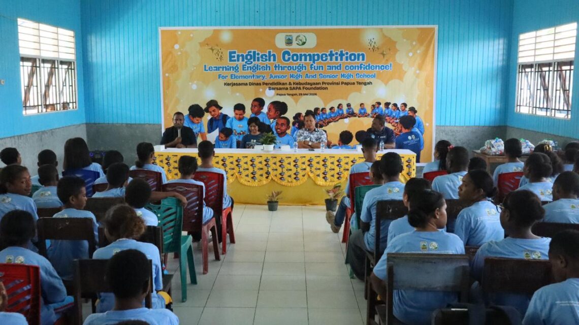Pelaksanaan English Competition Sebagai bagian dari evaluasi program SAPA Foundation - Dok. Untuk Jubi