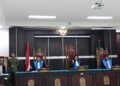 Proses Sidang pembuktian pertama sidang gugatan SK Bupati Merauke