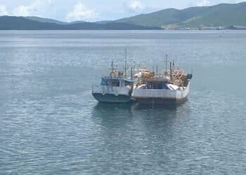 Kapal nelayan Merauke di PNG