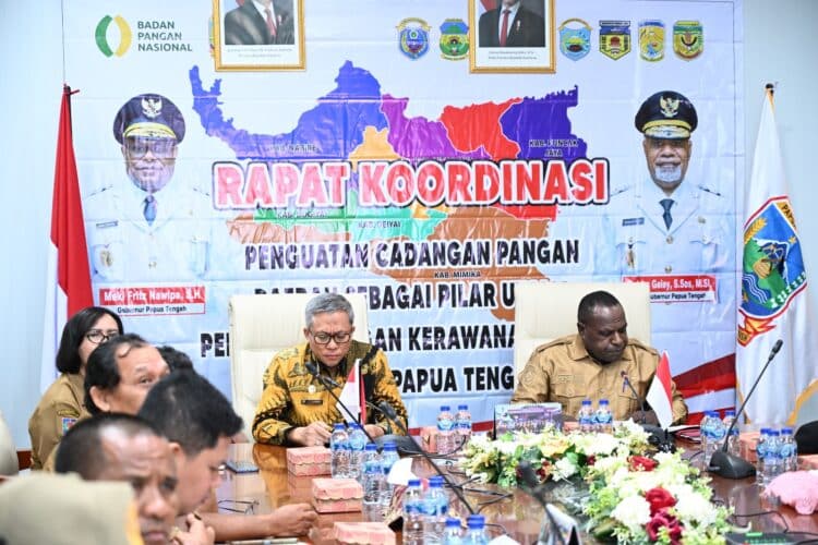 Pemprov Papua Tengah perkuat koordinasi cadangan pangan 1 Rakor cadangan pangan Pemprov Papua Tengah
