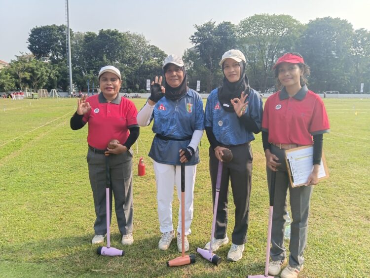 Woodball Papua akhirnya berhenti di babak perempat final Kejurnas 1 Tim Woodball Papua