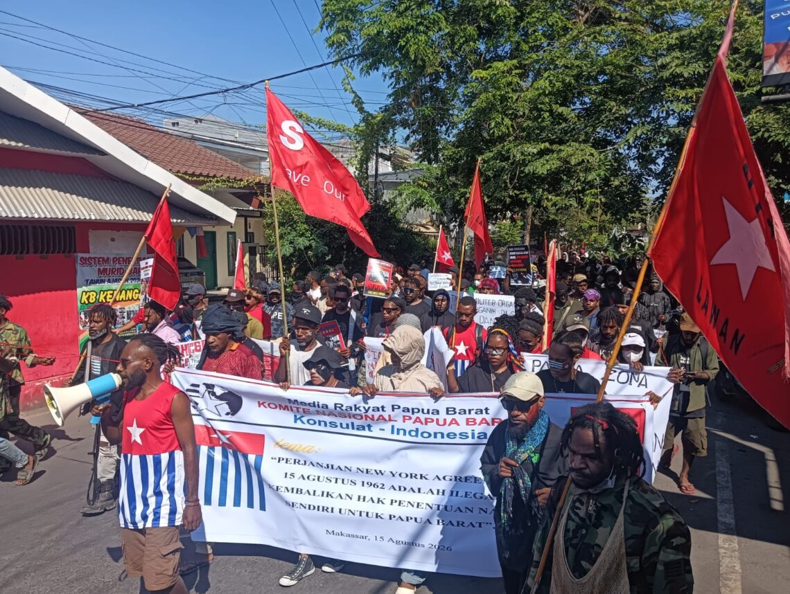 Aksi KNPB di Makassar