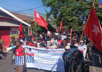 Aksi KNPB di Makassar