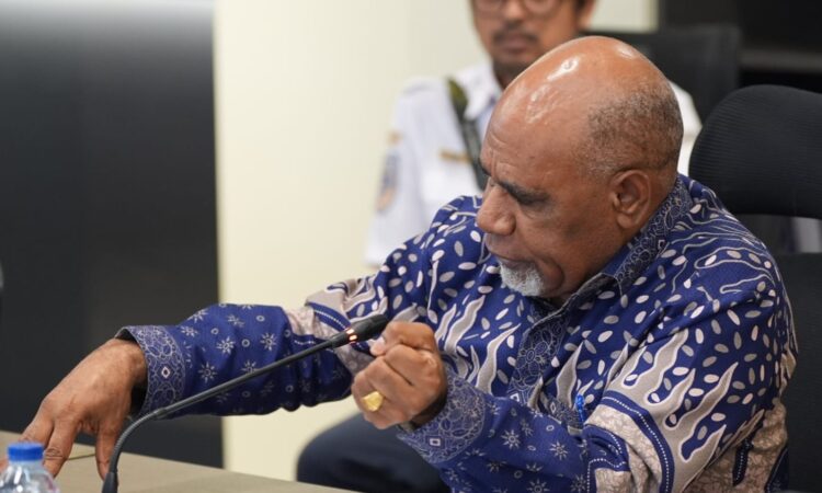 Wagub Geley minta Kemenhub tambah dana untuk perluasan Bandara Nabire 1 Wagub Geley bertemu Kemenhub