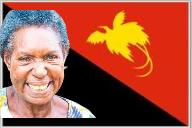 Susan Karike Huhume, perancang bendera nasional PNG 1 PNG